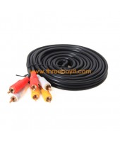 Cable Sound RCA To RCA 3:3 M/M (10M) ThreeBoy